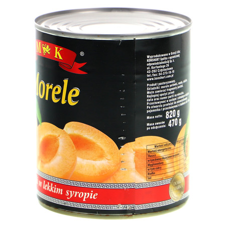 MK MORELE POŁÓWKI W LEKKIM SYROPIE 820G (2)