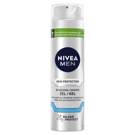 Nivea MEN Silver Protect ŻEL DO Golenia 200 ml (1)