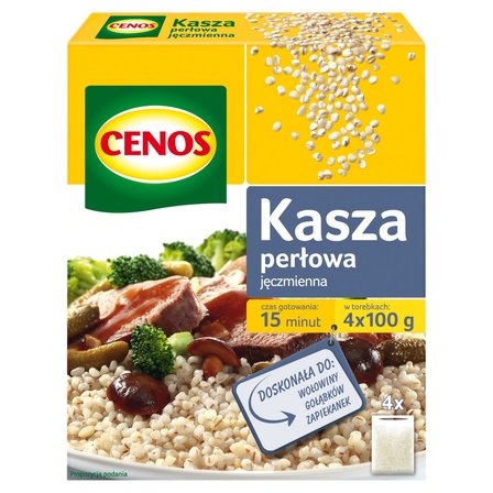 Cenos Kasza jęczmienna perłowa 400 g (4 torebki) (1)