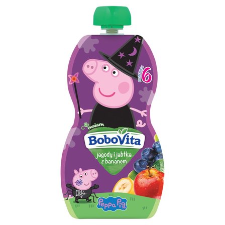 BoboVita Peppa Pig Mus jagody i jabłka z bananem po 6 miesiącu 100 g (2)