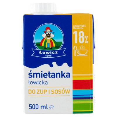 Łowicz Śmietanka łowicka UHT 18% 500 ml (1)