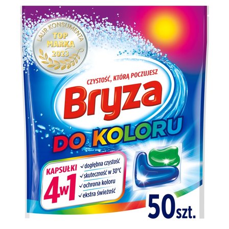 Bryza 4w1 Kapsułki do prania do koloru 1000 g (50 prań) (2)