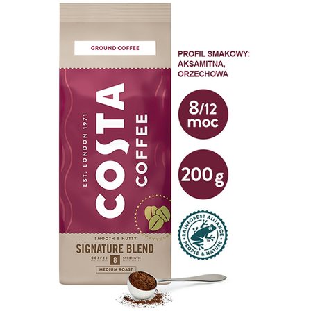 COSTA COFFEE Signature Blend Medium Roast Kawa palona mielona 200 g (7)