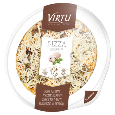 Virtu Pizza z pieczarkami 475 g (1)