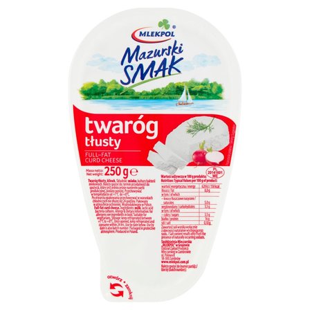 Mlekpol Mazurski Smak Twaróg tłusty 250 g (1)