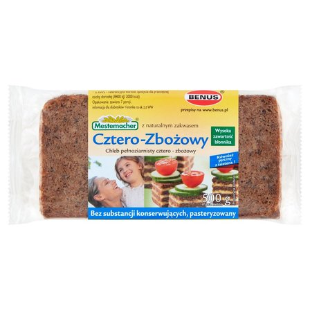 Mestemacher Chleb pełnoziarnisty cztero-zbożowy 500 g (1)