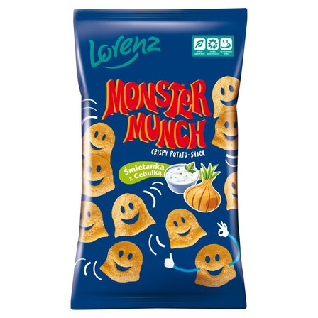 Monster Munch Chrupki ziemniaczane śmietanka z cebulką 100 g (1)