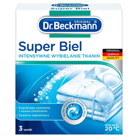 Dr. Beckmann Super Biel Intensywne wybielanie tkanin 3 x 40 g (1)