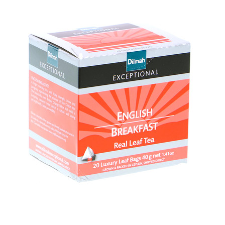 DILMAH EXCEPTIONAL ENGLISH BREAKFAST CZARNA KLASYCZNA CEJLONSKA HERBATA 40G (10)