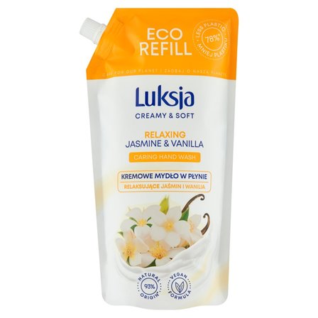 Luksja Creamy & Soft Kremowe mydło w płynie relaksujące jaśmin i wanilia 900 ml (1)