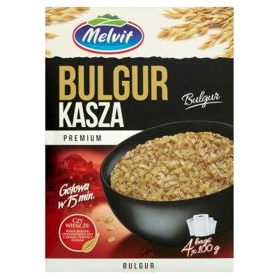 Melvit Premium Kasza bulgur 400 g (4 x 100 g) (1)