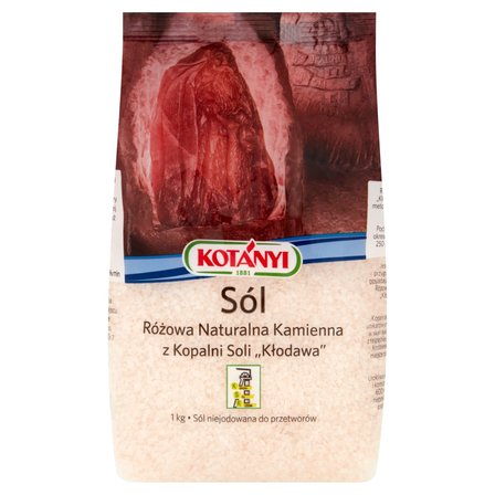 Kotányi Sól różowa naturalna kamienna z Kopalni Soli Kłodawa 1 kg (1)