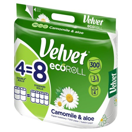 Velvet ecoRoll Camomile & Aloe Papier toaletowy 4 rolki (2)