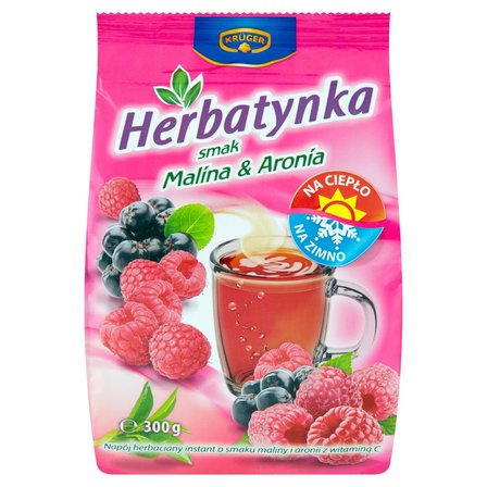 Krüger Herbatynka Napój herbaciany smak malina & aronia 300 g (1)