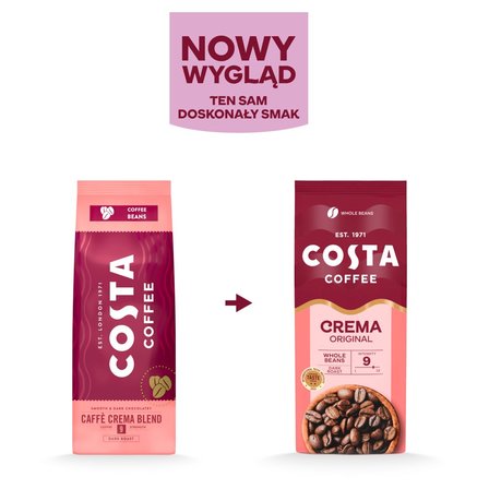 COSTA COFFEE Caffé Crema Blend Kawa ziarnista palona 500 g (2)