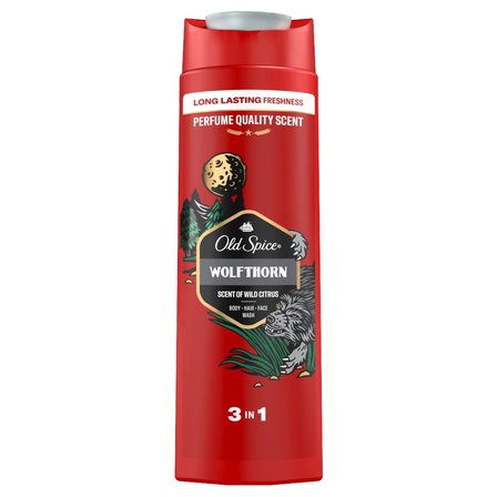 Old Spice Wolfthorn Żel Pod Prysznic I Szampon Dla Mężczyzn 400ml, 3W1 (1)