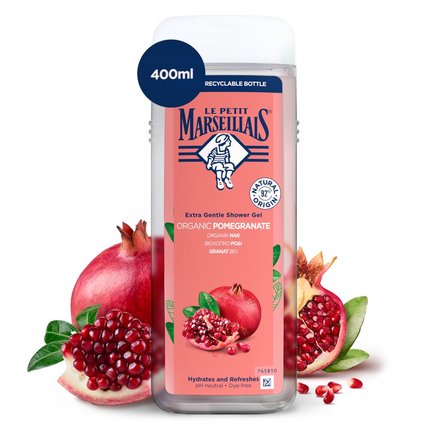 Le Petit Marseillais Żel pod prysznic granat bio 400 ml (5)