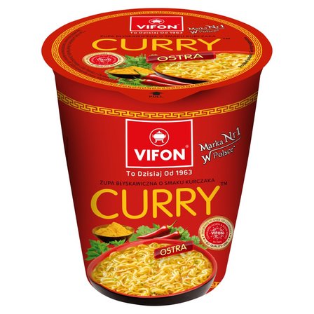 Vifon Zupa błyskawiczna o smaku kurczaka curry 60 g (1)