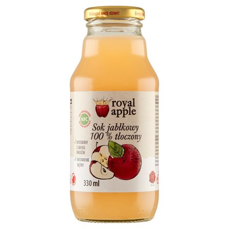 Royal apple Sok jabłkowy 100 % tłoczony 330 ml (1)