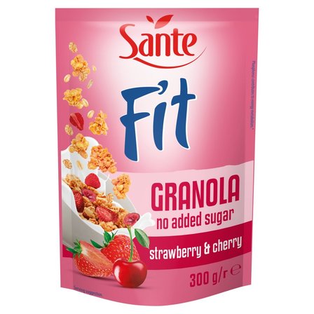 Sante Fit Granola truskawka & wiśnia 300 g (1)