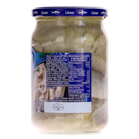 Lisner Śledź atlantycki Wiejskie filety z cebulką 600 g (4)