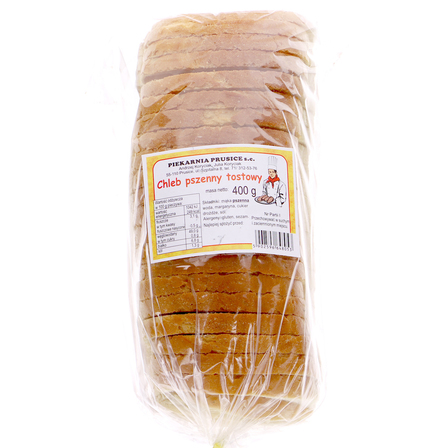 PIEKARNIA PRUSICE CHLEB PSZENNY TOSTOWY (400G) (1)