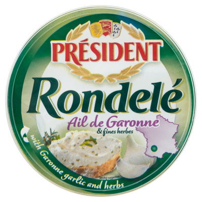 Président Rondelé Ail de Garonne Puszysty serek twarogowy 100 g (1)
