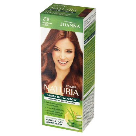 Joanna Naturia Color Farba do włosów miedziany blond 218 (2)