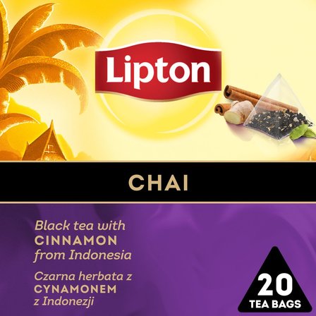 Lipton Czarna herbata z cynamonem z Indonezji 34 g (20 torebek) (1)