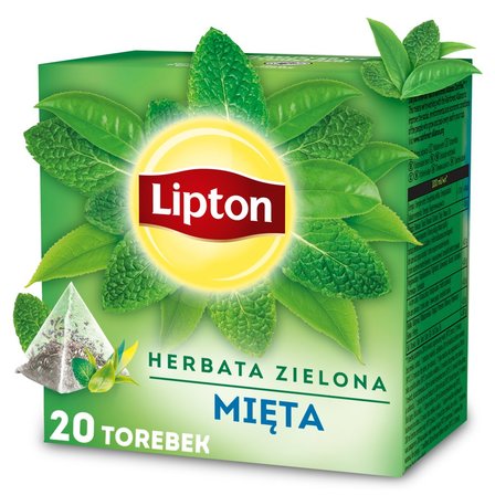 Lipton Herbata zielona mięta 32 g (20 torebek) (3)