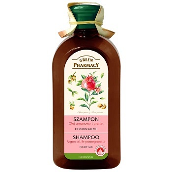 Green Pharmacy szampon do włosów suchych Olej Arganowy i Granat, 350ml (1)