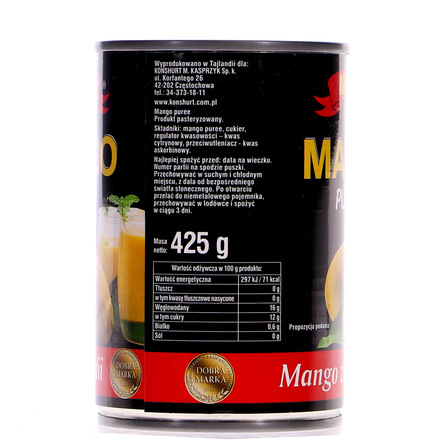 MK Mango puree ,mango z Tajlandii 425g (9)