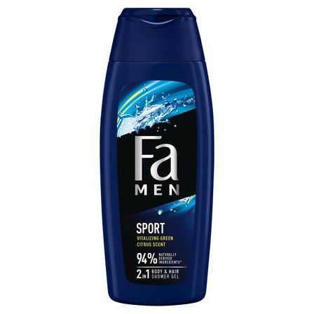 Fa Men Sport Żel pod prysznic z formułą 2w1 o zapachu zielonych cytrusów 400 ml (1)