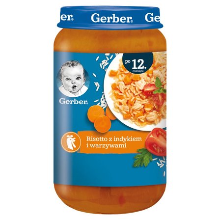 Gerber Risotto z indykiem i warzywami dla dzieci po 12. miesiącu 250 g (1)