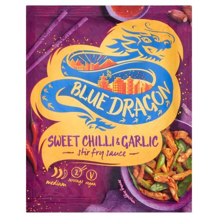 Blue Dragon Sos stir-fry słodko-ostry z chilli czosnkiem i białym octem ryżowym 120 g (1)