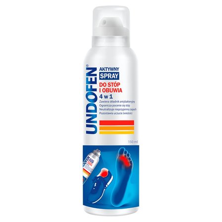 Undofen Aktywny spray do stóp i obuwia 4 w 1 150 ml (1)