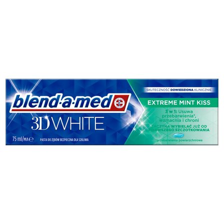 Blend-a-med 3D White Extreme Mint Kiss Pasta do zębów 75ml (1)