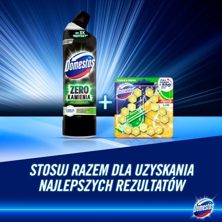 Domestos Zero Kamienia Lime Żel do toalet 750 ml (6)