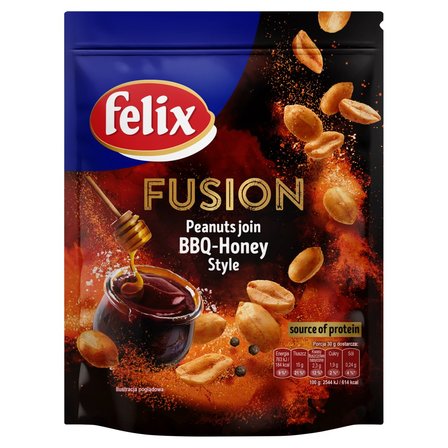 Felix Fusion Orzeszki ziemne smażone o smaku Barbecue z miodem 150 g (1)