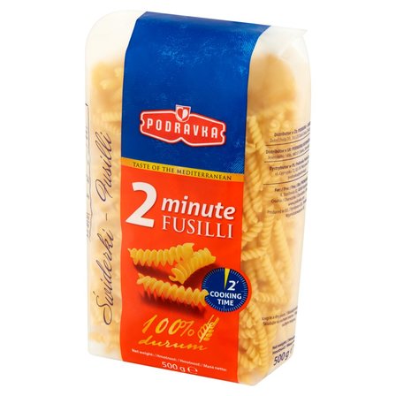 Podravka Makaron z pszenicy twardej durum świderki fusilli 500 g (2)