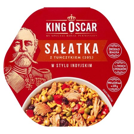 King Oscar Sałatka z tuńczykiem w stylu indyjskim 220 g (1)