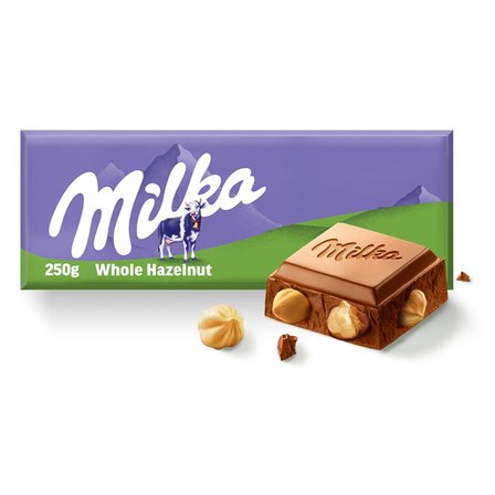 Milka Czekolada mleczna z całymi orzechami laskowymi 250 g (6)