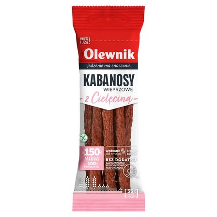 Olewnik Kabanosy wieprzowe z cielęciną 105 g (1)
