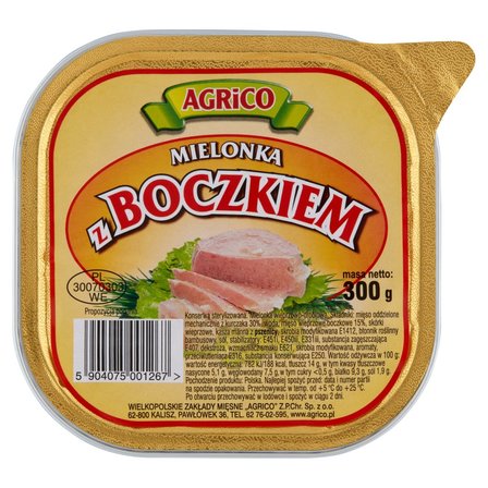 Agrico Mielonka z boczkiem 300 g (1)