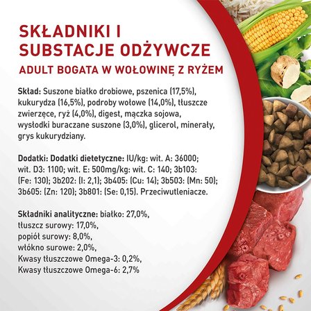 PURINA ONE Mini/Small Adult Karma dla psów bogata w wołowinę z ryżem 800 g (5)