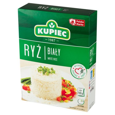 Kupiec Ryż biały 400 g (4 x 100 g) (2)