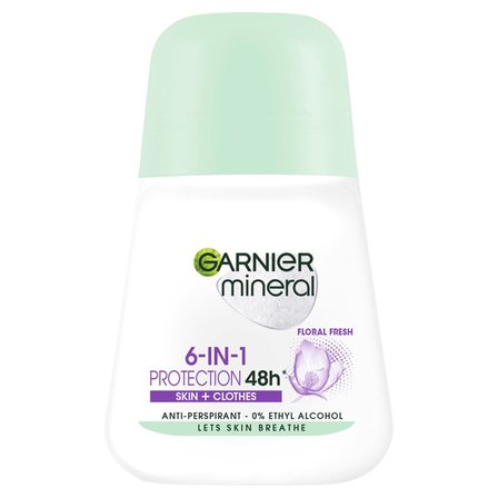 Garnier Mineral 6-in1 Protection Floral Fresh Antyperspirant 50 ml (1)