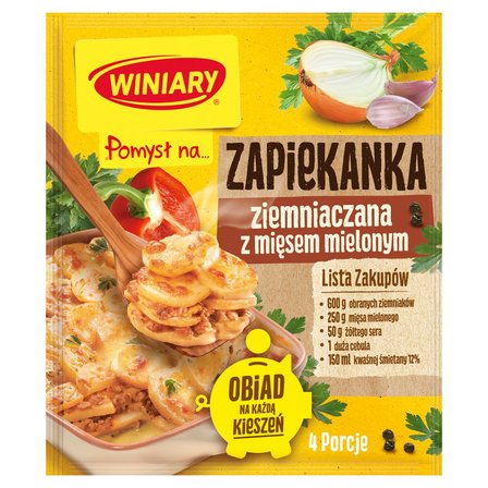 Winiary Pomysł na.... Zapiekanka ziemniaczana z mięsem mielonym 42 g (2)