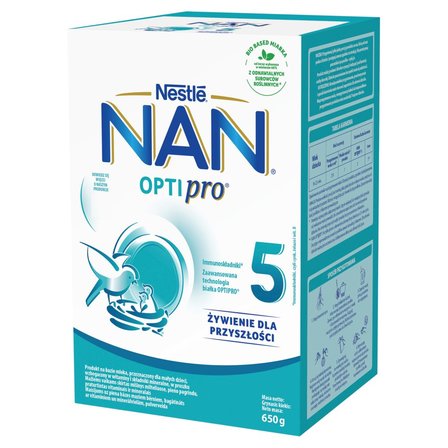 NAN OPTIPRO 5 Produkt na bazie mleka dla małych dzieci 650 g (2 x 325 g) (1)