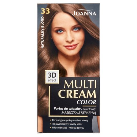 Joanna Multi Cream Color Farba do włosów naturalny blond 33 (1)